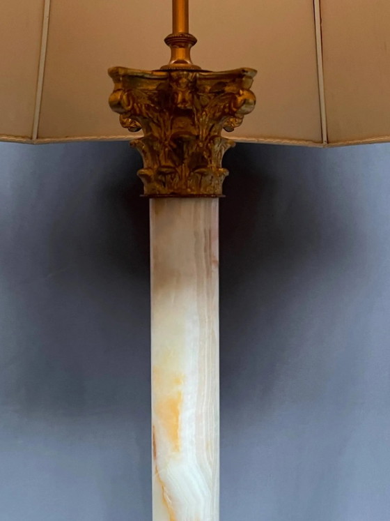 Large Empire style lamp. – Table lamps, Marble (photo 3 of 5)