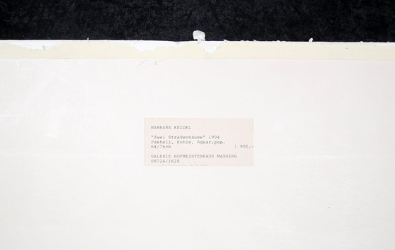 Image 1 of Keidel, Barbara - Deux arbres de rue - 1994 - technique mixte - exemplaire unique signé à la main