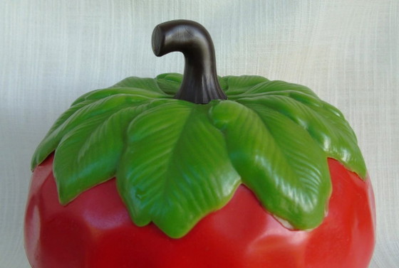 Image 1 of Vintage Strawberry Ice Bucket | 1970s Plastic Barware | Retro Fruit Ice Bucket | Mid-Century Bar Accessory