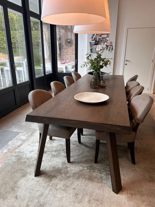 Beautiful swamp oak Interni Oxford table