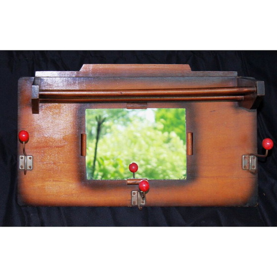 Image 1 of Vintage mahogany coat rack, 1950