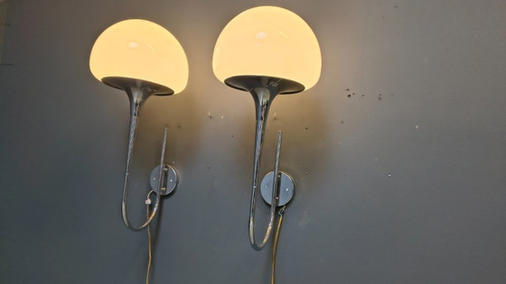 Image 1 of Italienische Mid-Century-Wandlampen von Goffredo Reggiani für Reggiani – 2er-Set