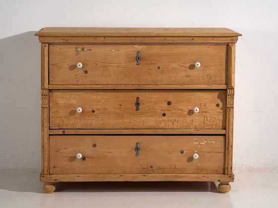 Commode ancienne à trois tiroirs (c.1920) #36 – Rustic (photo 22 of 40)