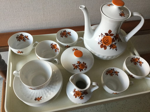 Vintage Coffee Set Seventies 6 Persons