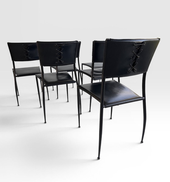 Image 1 of Sillas de cuero con arnés Fasem