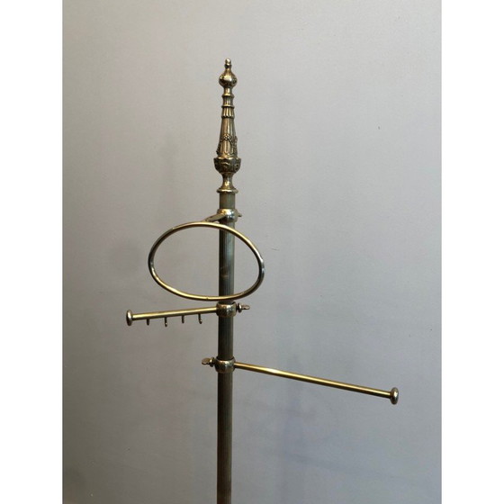 Image 1 of Vintage brass towel rack, France 1940