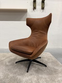 Leolux Caruzzo Relaxsessel mit Ottomane, Danza-Leder