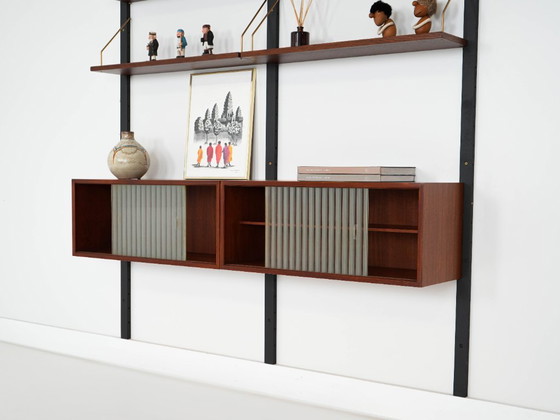 Image 1 of Teakhouten wandrek, Deens design, jaren 60, gemaakt in Denemarken.