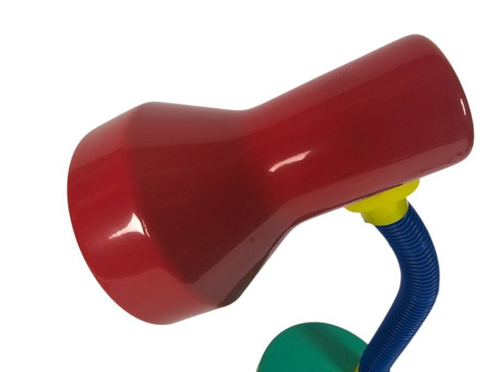Image 1 of Trio Leuchten -  Memphis Style -  Bureaulamp  - Groen-Rood-Blauw Tafellamp - Germany - 80's