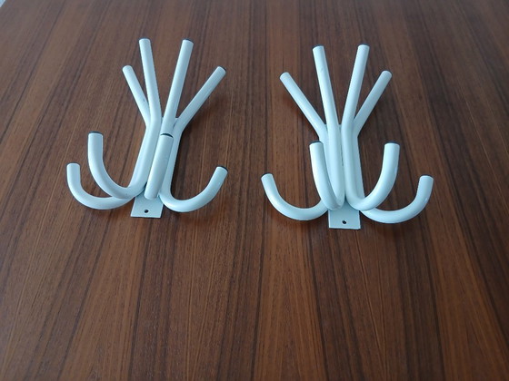 Wall coat rack (2) – 1980s Design – Vintage – Metal (photo 6 of 6)