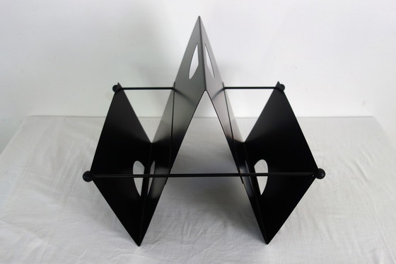 Image 1 of Portariviste postmoderno in metallo, Italia, anni '80