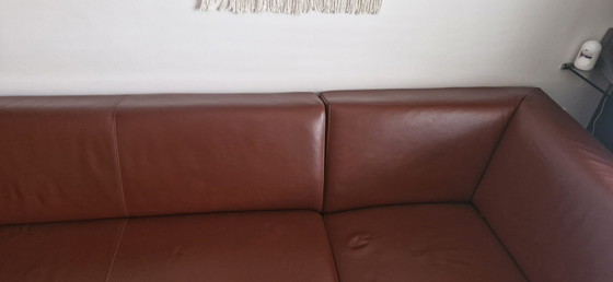 Image 1 of Canapé d'angle en cuir Brent