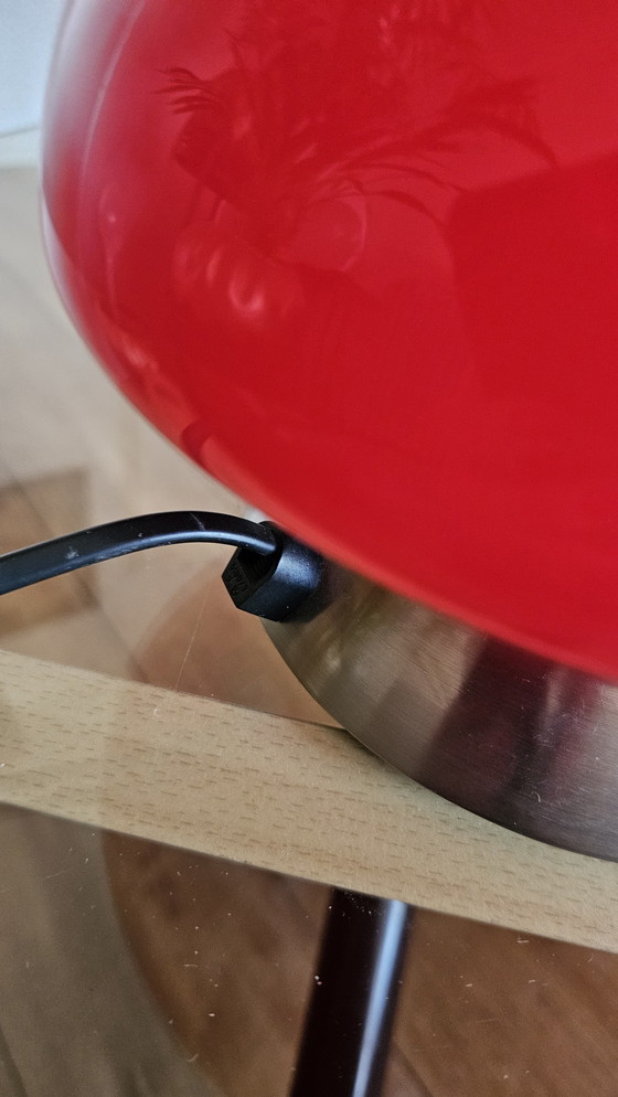 Image 1 of Red space age mushroom lamp