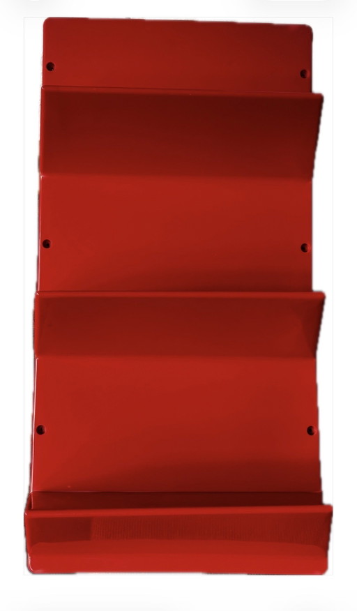 Niels Gammelgaard per IKEA Mensola da parete Kämpe, rossa, 1997, rarità