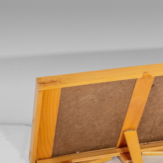 Image 1 of 1x Plateau de lit pliant en bois et formica, Mid-Century Modern - Support de livres, Italie 1970