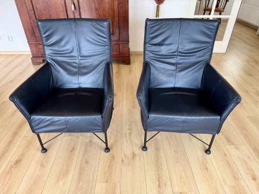2 Montis Charly fauteuils donkerblauw