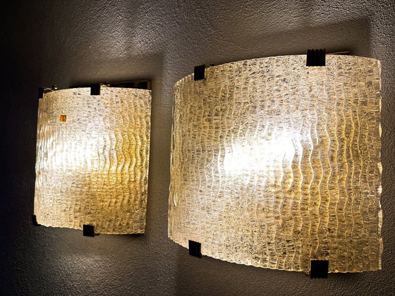 Image 1 of Coppia di lampade da parete vintage in Murano