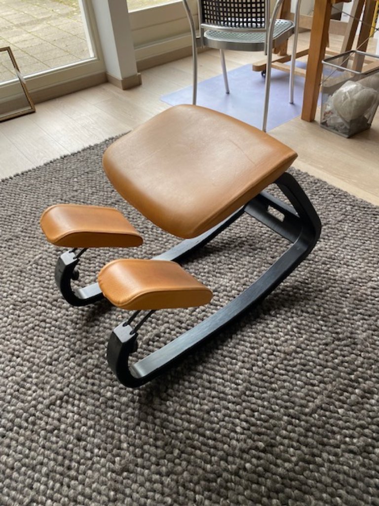 Stokke ergonomische balans stoel - leer