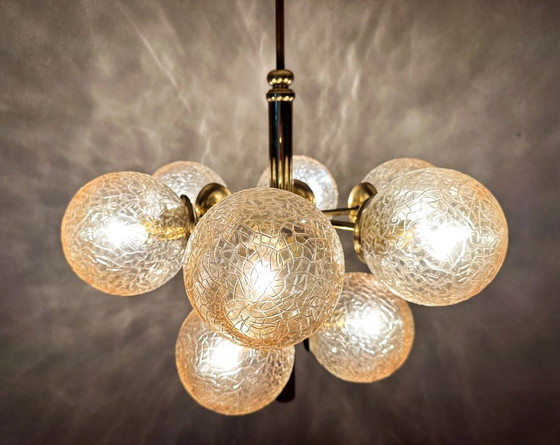 Vintage Kaiser Leuchten Sputnik – Pendant lamps, Glass, Brass (photo 11 of 14)