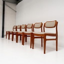 Lot de 6 chaises design danoises de Johannes Andersen pour Uldum, années 1960