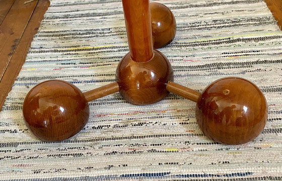 Image 1 of Atomic Wood Garderobenständer Garderobe Sputnik Postmoderne 60er 70er Space Age