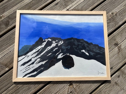 Gouache on 250g natural paper. Size 40x30cm.