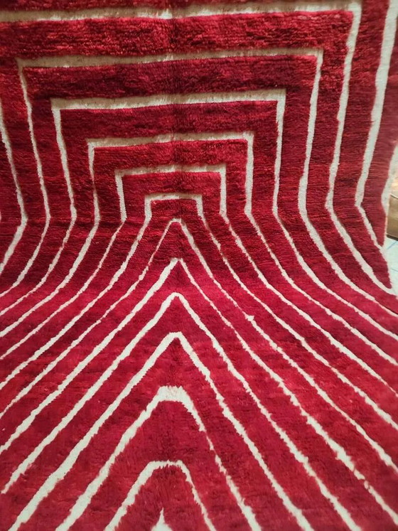 Gebroken wit Marokkaans vloerkleed met geometrische patronen, 200cm x 300cm – Vloerkleden en tapijten, Wool (photo 5 of 7)