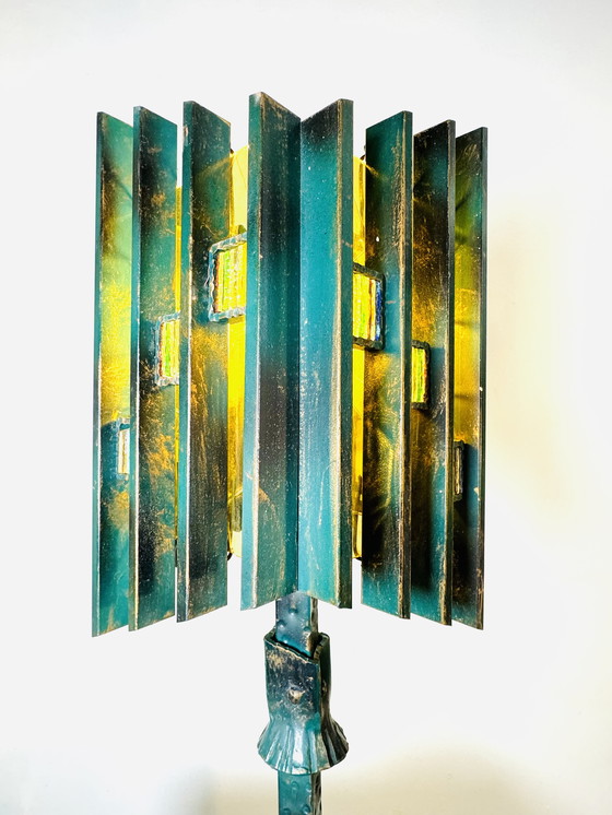 Image 1 of LAMPADA DA TAVOLO BRUTALISTA UNICA NEL SUO GENERE - BIANCARDI & JORDAN ARTE, ITALIA, anni '70