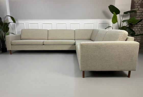 Image 1 of Bolia Scandinavia Sofa + Hocker Stoff Beige Beige 6 Sitzer