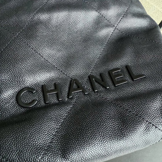 Image 1 of Chanel C22 Mini 22 Bag - Caviar Quilted Calfskin Crossbody Bag Gold Hardware Microchip