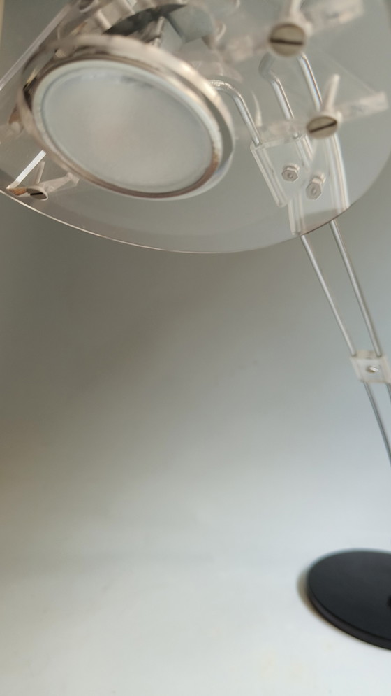 Image 1 of Modernist 1980s plexiglass desk lamp