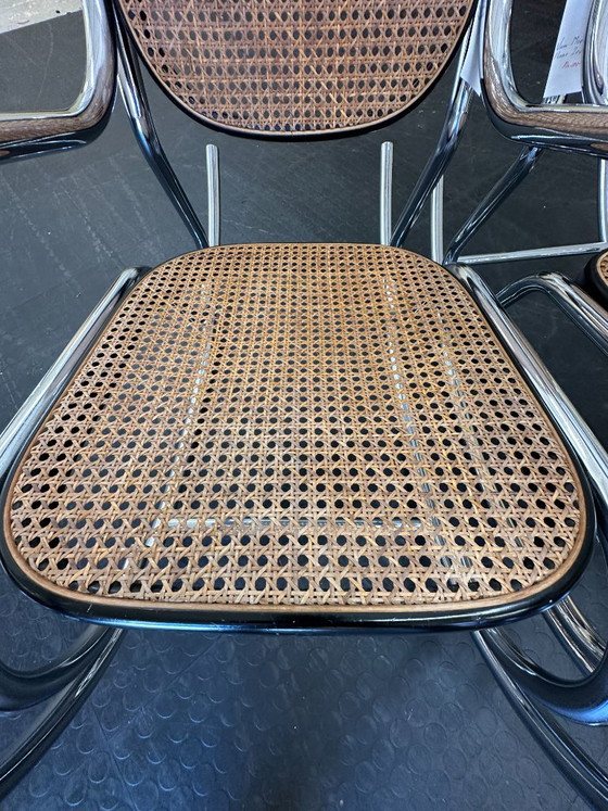 Mecedoras al estilo de Marcel Breuer (2 unidades) – Rattan (photo 10 of 13)