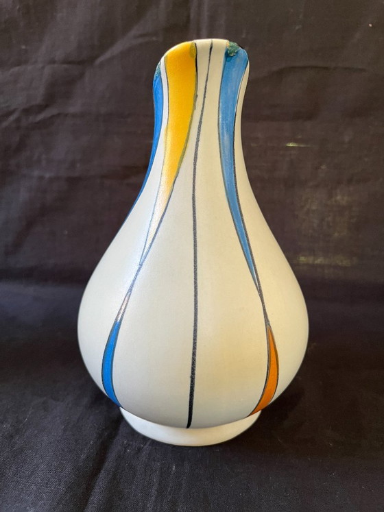 Rare Mid Century Modern Zeller Keramik 4pc Set Georg Schmider 1818 Decor Vases – zeller Georg Schmider (photo 17 of 25)