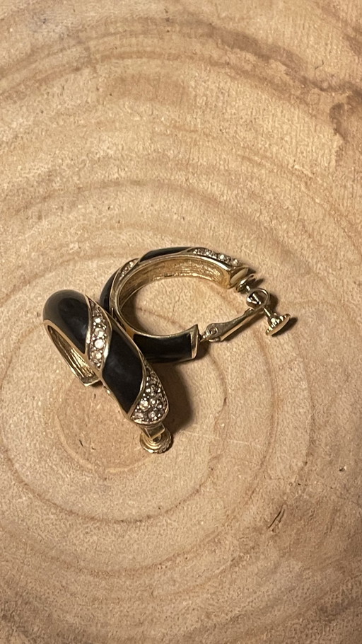 Boucles d'oreilles Monet vintage pour femmes.