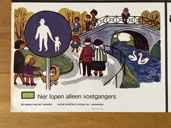 Image 1 of Vintage traffic poster 59.5 x 84 cm