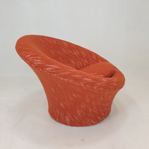 Vintage paddenstoel fauteuil en voetenbank van Pierre Paulin voor Artifort, jaren 1960