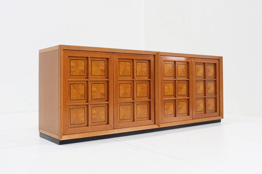 Vintage Brutalist Italiaans Sideboard Caccia Alla Volpe