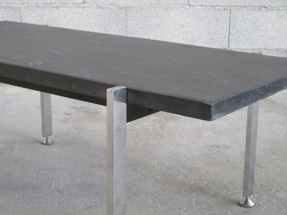 Image 1 of Mesa de centro de piedra de pizarra Francia 1950