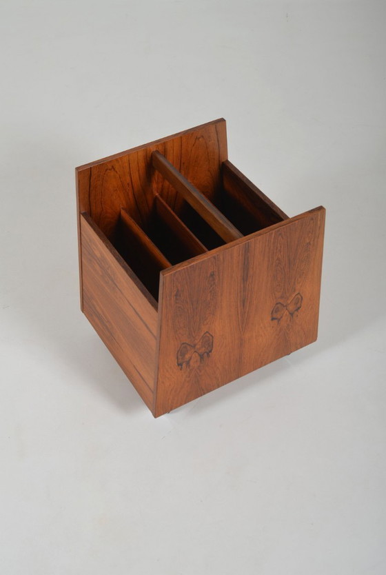Image 1 of Revistero noruego de palisandro diseñado por Rolf Hesland para Bruksbo, década de 1960.