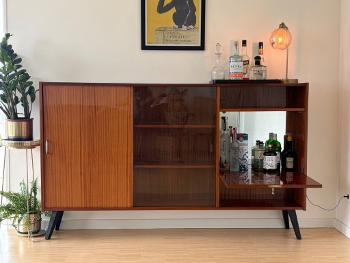 Barkast in mid-century modern stijl uit de jaren 60 - Nederlands