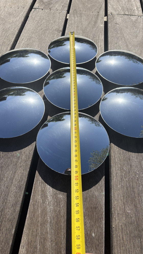 Image 1 of Vintage design spherical glass mirror round flower shape Bubble Mirror