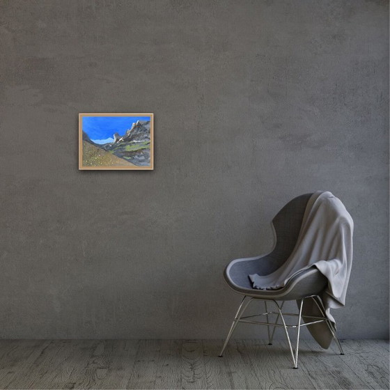 Image 1 of Gouache op papier.  40x30cm.