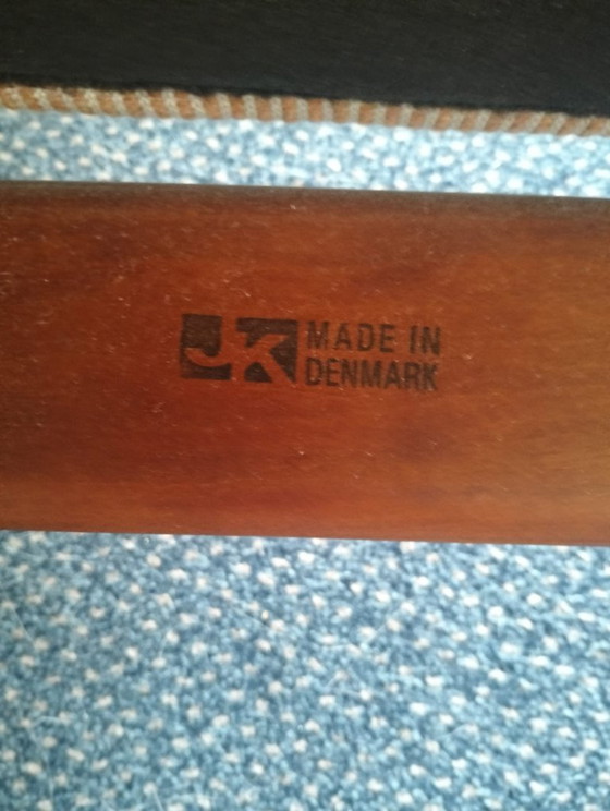Image 1 of Juul Kristensen JK Denmark two (2) vintage upholstered dining chairs