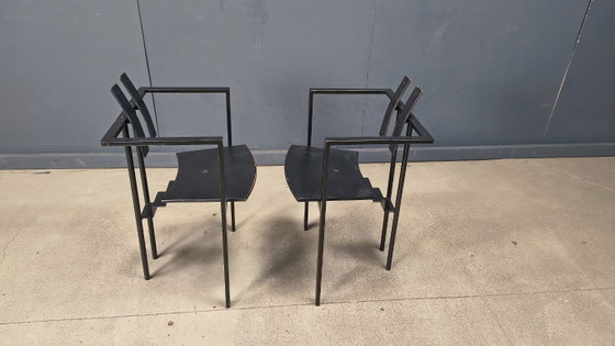 Image 1 of Trix eetkamerstoelen van Karl Friedrich Förster voor KFF, jaren 80, set van 2
