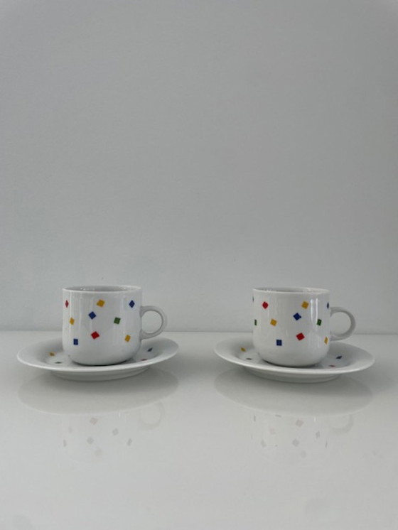 Image 1 of Vintage Eversberg cup and saucer set postmodern style
