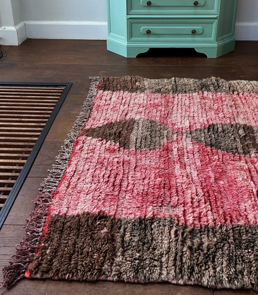 Vintage Boujaad Runner - Hand Knotted, 100% Wool, 246x106 cm