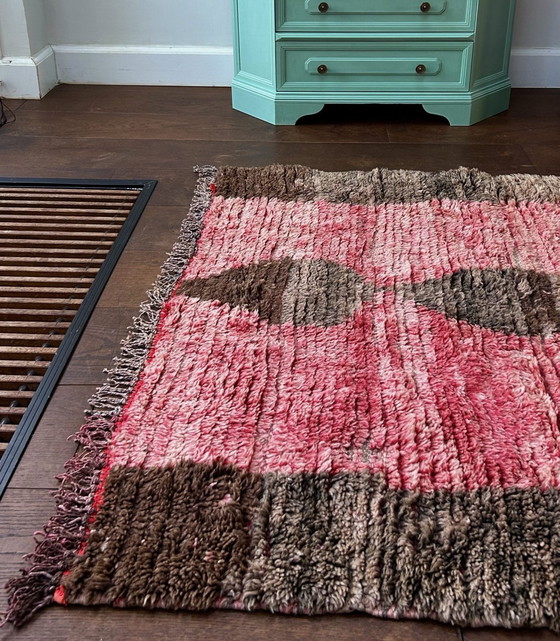 Image 1 of Chemin de table Boujaad vintage - Noué à la main, 100% laine, 246x106 cm
