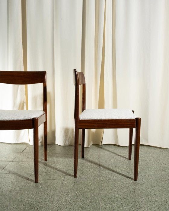 Image 1 of 4 sedie da pranzo in teak di metà secolo