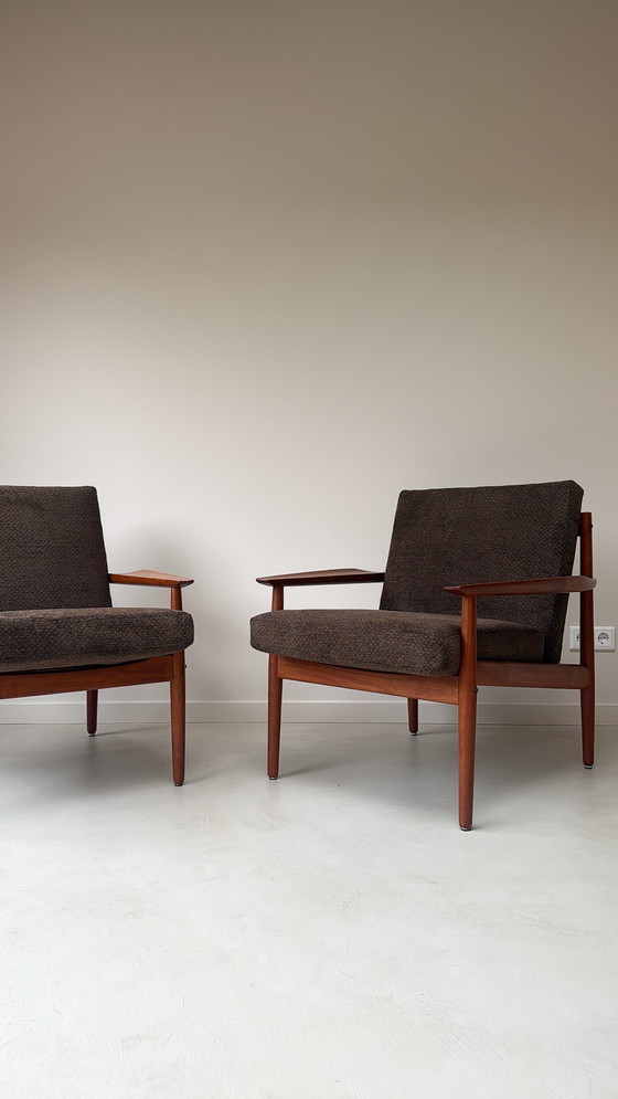 Image 1 of Fauteuil vintage en teck par Arne Vodder pour Glostrup du Danemark