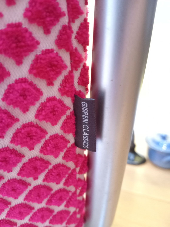 Gispen Classic 407: in roze cyclaam. – Fauteuils, Textiel, Hout (photo 7 of 7)